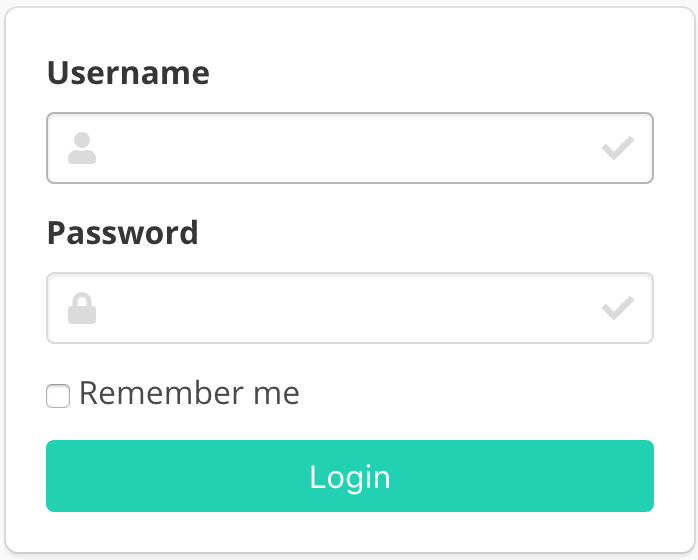 Login form