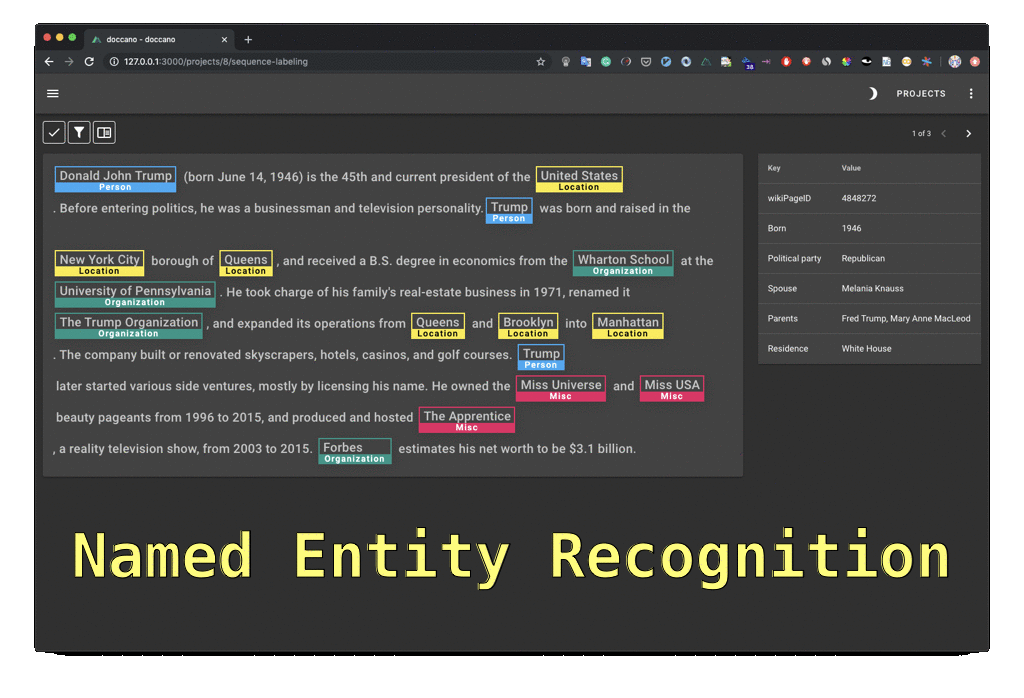 Named Entity Recognition